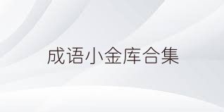 成语小金库合集