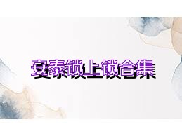 安泰锁上锁合集