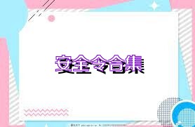 安全令合集