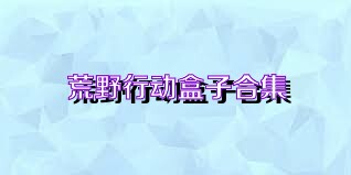 荒野行动盒子合集