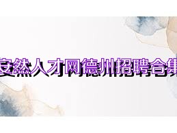 安然人才网德州招聘合集