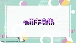 e用车合集