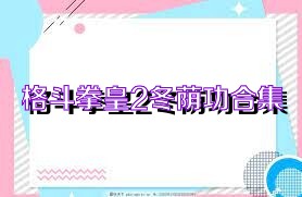 格斗拳皇2冬荫功合集