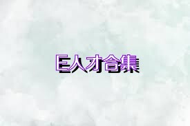E人才合集
